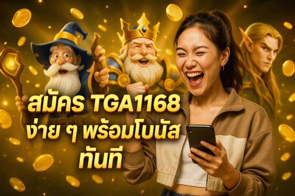 สมัคร TGA1168 ง่าย ๆ พร้อมโบนัสทันที